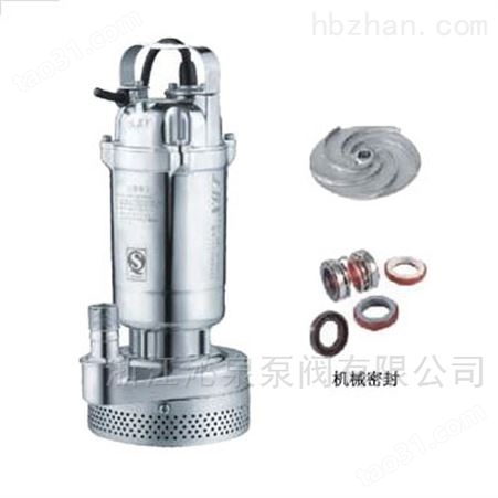 沁泉 Q（D）X-S全不锈钢铸造小型潜水电泵.