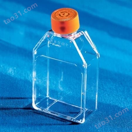 431144三角培养瓶250ml透气盖聚碳酸酯材质31mm颈瓶直径灭菌单独包装康宁