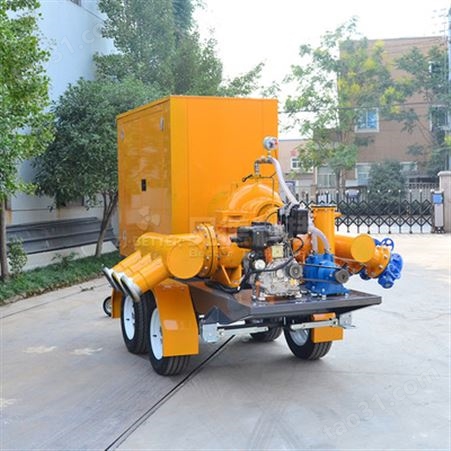 半开式移动泵车防汛抗旱柴油发动机抽水泵