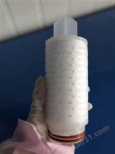 5寸聚四氟PTFE发酵罐呼吸器除菌折叠滤芯