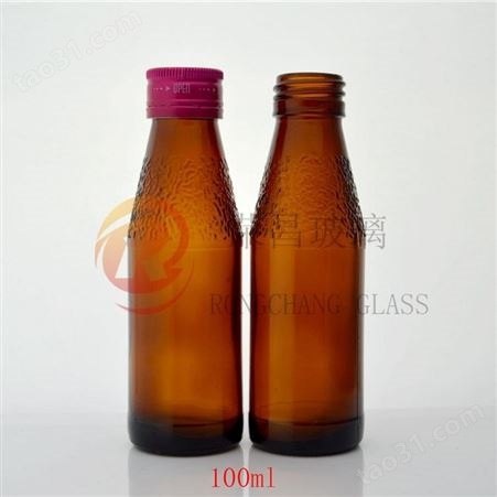 密封口服液瓶包装瓶 药用棕色茶色玻璃瓶 100ml酵素瓶 糖浆瓶