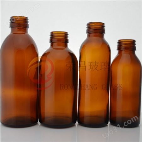 厂家供应棕色保健瓶 茶色保玻璃健瓶 棕色保健品玻璃瓶