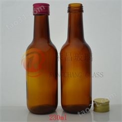230ML茶色玻璃瓶 按样加服液瓶 棕色医用药瓶