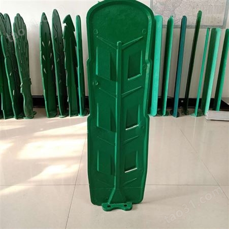 玻璃钢防眩板  绿色反S防眩板 芭蕉扇叶隔离护栏 润隆规格齐全 支持定制