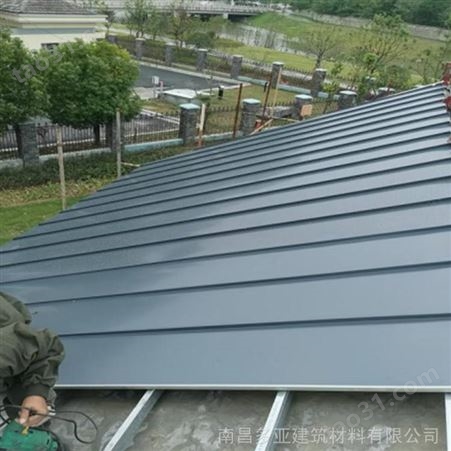 铝合金板屋顶瓦 立边咬合屋面板 矮立边铝镁锰板 型号YX35-310