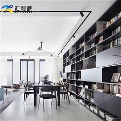 大型客厅不锈钢书柜 置物展示柜金属板柜佛山定制