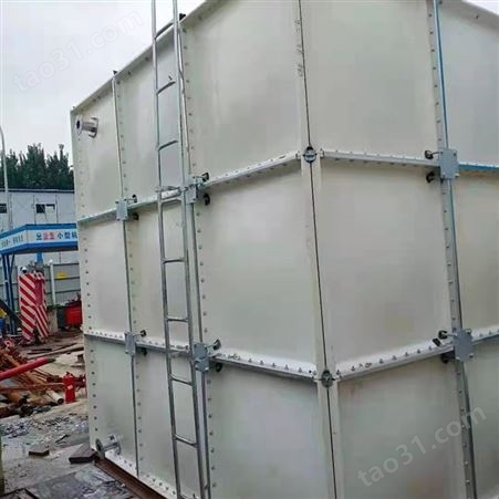 30立方生活饮用式玻璃钢水箱 保温smc玻璃钢水箱价格 润隆组合式消防水箱