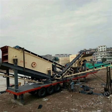 供应移动式大型粉碎设备 移动式建筑垃圾破碎站 移动砂石破碎机