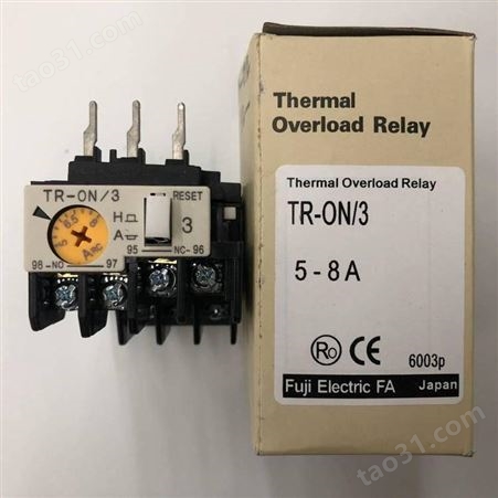 原装富士热继电器TR-0N/3 TR-ON/3 0.48 0.72 0.64 0.96 1.2A