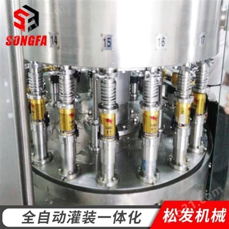 易拉罐百威啤酒灌装机 全自动啤酒灌装生产线易拉罐封口机