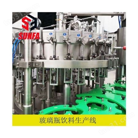 苏州机械全自动饮料灌装机   热灌装凉茶三合一生产线