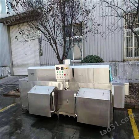 山东分割线配套洗箱机 输送净箱洗箱机定制 智能连续式洗箱机厂家
