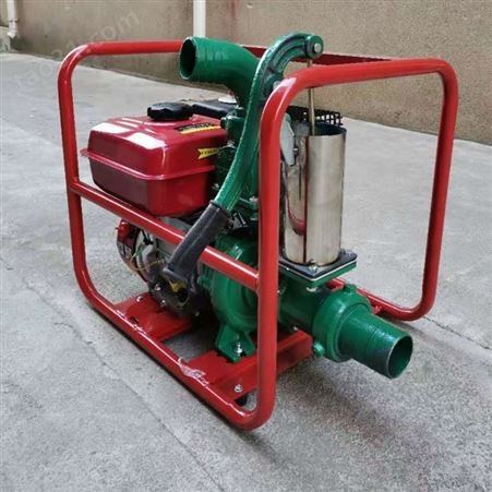 柴油机3寸灌溉水泵 手推车式泥浆水泵 带压井式抽水泵