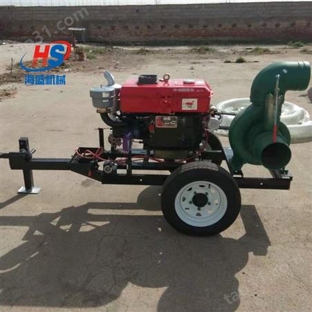 柴油机6寸抽水泵排涝防汛180立方抽水泵移动离心8寸水泵
