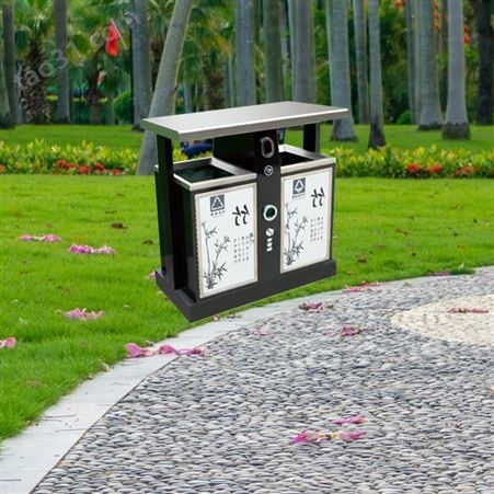 户外垃圾桶 公园不锈钢垃圾桶 分类环卫大号垃圾箱