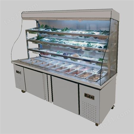 冷藏冷冻一体机|台式烧烤店|立式弧形麻辣烫点菜柜
