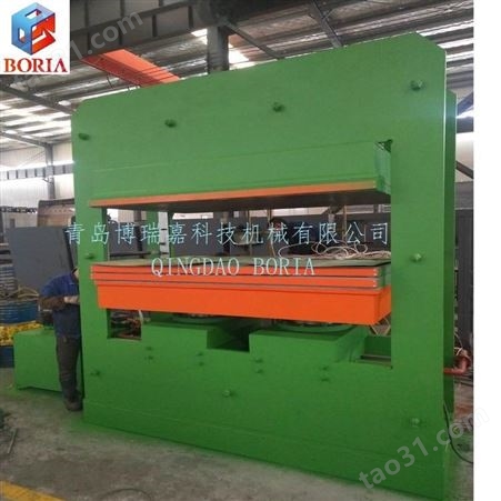 黄岛橡胶工厂低价-自动开合模型地垫平板硫化机