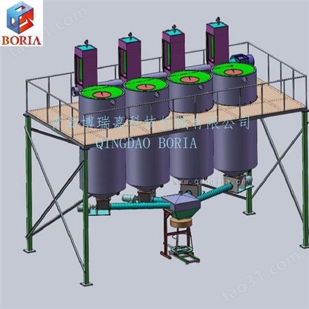 BORIA设计生产橡胶油料自动称重包装输送机