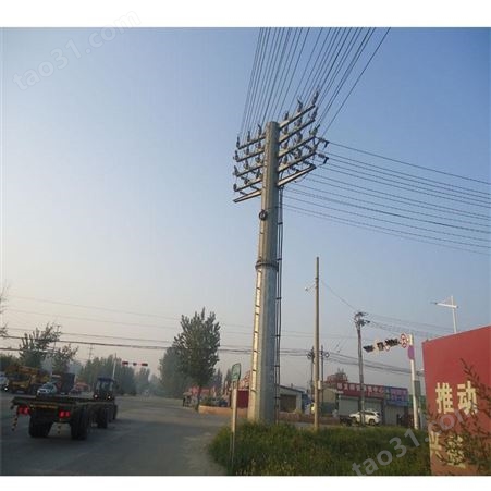 内蒙古35kv钢杆 电力钢杆耐管塔