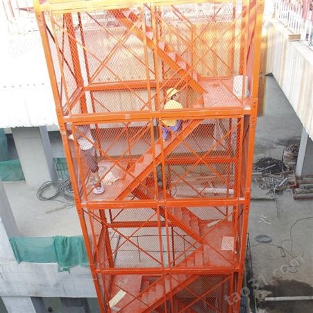 组合式基坑梯笼 封闭式安全梯笼 路桥施工箱式安全梯笼 博睿安全梯笼