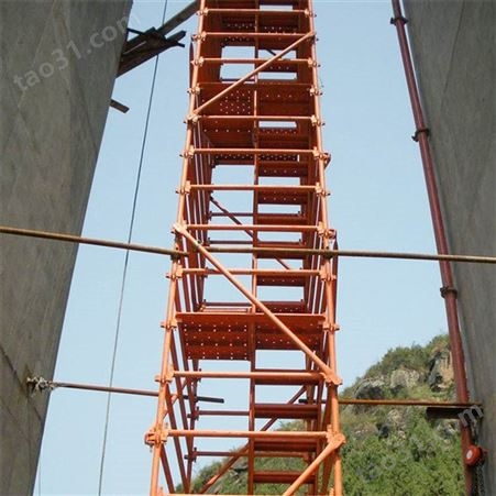 建筑路桥施工安全爬梯 基坑建筑网爬梯 爬梯护笼 拆卸式爬梯 分布式箱式安全爬梯
