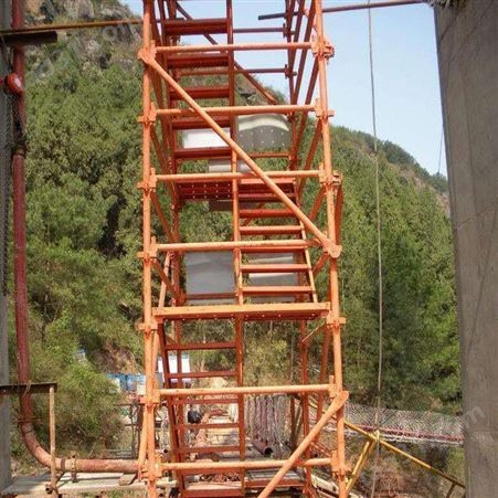 挂网爬梯 建筑路桥施工安全爬梯 桥梁墩柱施工安全爬梯 安全爬梯