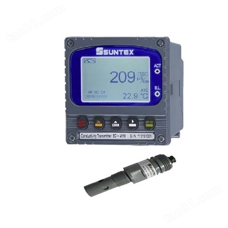 suntex电导率仪EC-4110配8-241智能电导率测试仪电阻率控制器