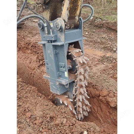 久固无盲区链条铣挖机 混凝土液压铣挖设备 地面开槽机