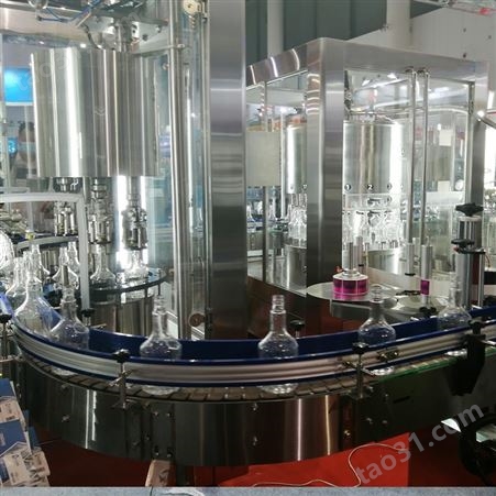 全自动碳酸饮料饮料生产线 带在线洗盖洗瓶灌装 封盖自动化设备