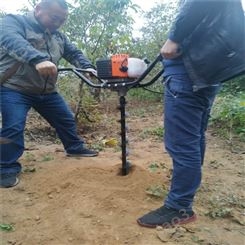 便携式打树坑机 操作简单易启动 农用挖坑种树机