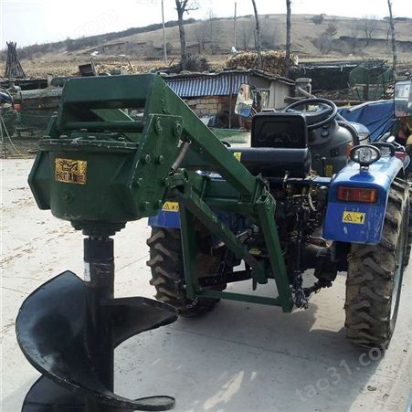 拖拉机挖坑机 园林四轮车挖坑机 稳定性强