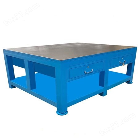 加固型钢板工作桌 钢板10mm至50mm厚可选 重型修模工作台
