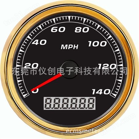 仪创 ECMS 910-10116 跨境汽车 电动车 摩托车GPS速度表 140MPH显示仪表