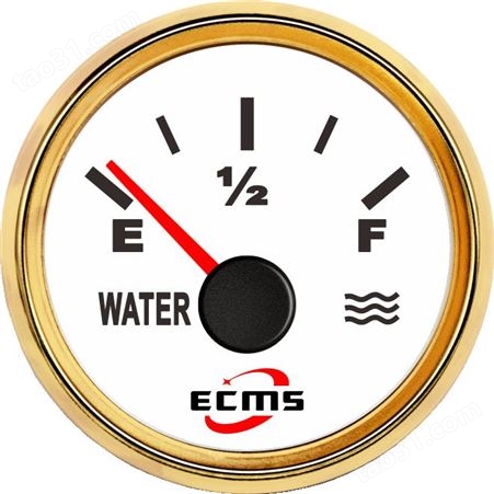 仪创 ECMS 800-20003 发动机组步进电机指针水位计0-190ohm 白色表盘白色前盖