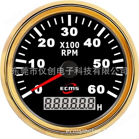 仪创 ECMS 900-00011 步进电机式转速表 船外机转速表3000-8000转