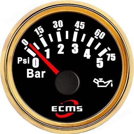 仪创 ECMS 800-00045 机油压力表 发动机用显示仪表 组合仪表