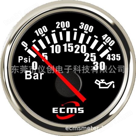 仪创 ECMS 801-00025 仪表厂家 机油压力表0-30bar VDO参数 白色表盘