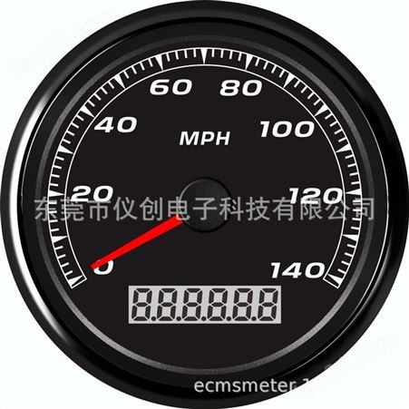 仪创 ECMS 910-10116 跨境汽车 电动车 摩托车GPS速度表 140MPH显示仪表