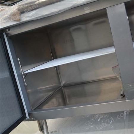 1.8米商用保鲜工作台 卧式多功能保鲜工作台 不锈钢冷藏保鲜工作台