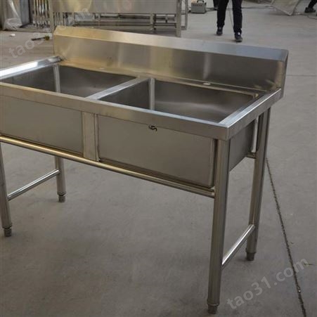 学校食堂厨房不锈钢水池 连云港大容量加深商用多功能水池