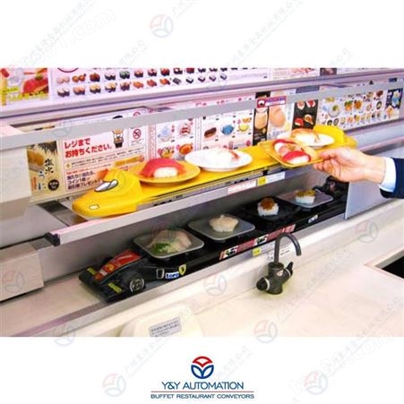 物联网智能餐饮送餐设备_餐饮智能化有轨列车出餐设备_餐饮智能点餐送餐机器人