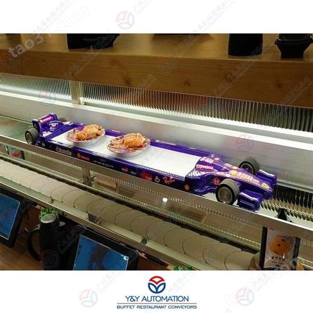 餐饮门店广州昱洋有轨微型列车快速送餐机