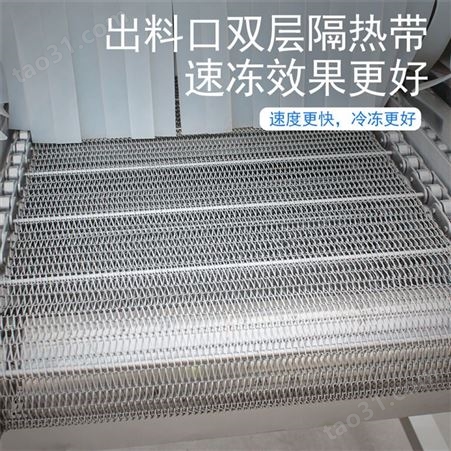 隧道式粽子速冻机 液氮低温速冻宏科机械设备 液氮全自动速冻机
