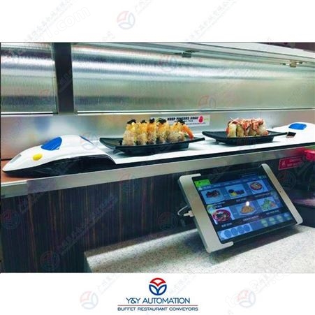 餐饮门店广州昱洋有轨微型列车快速送餐机