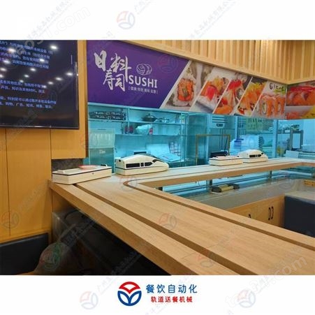 导轨式饭店传菜输送机 餐厅智能轨道送餐小火车 Y-AU-G3智能送餐机器人