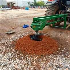 植树挖坑机 雷创农田拖拉机悬挂式打坑机 冻土钻孔机
