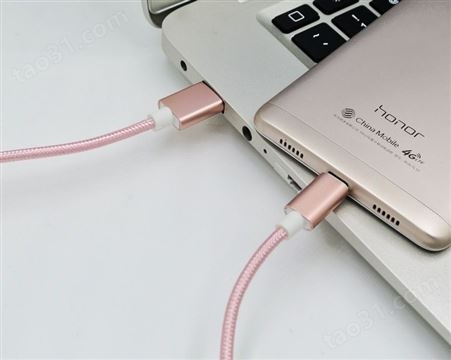 麦基科技适用于安卓乐视 Type-c苹果iPhone6手机数据线 尼龙编织便携充电线 手机线充电