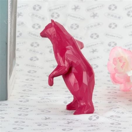 北极熊卡通树脂摆件定制 树脂玩具搪胶玩偶厂家 动物树胶公仔礼品定做