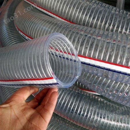 腾旭PVC钢丝软管 加厚PVC钢丝管 透明PVC钢丝软管规格齐全