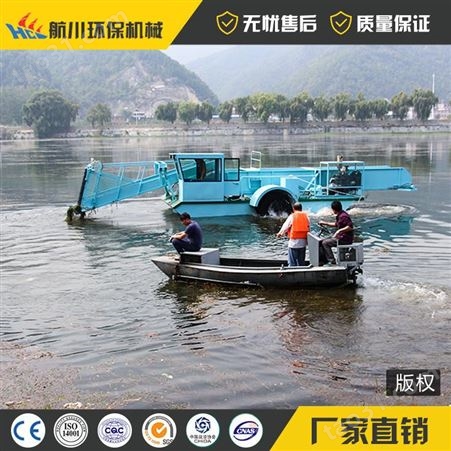 全自动割草船 航川机械除草船性能参数 水草收割船价格